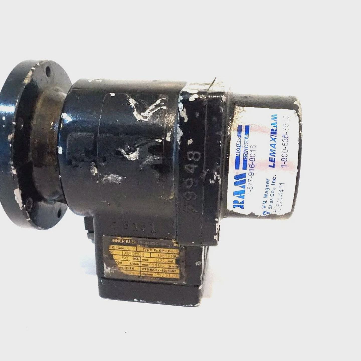 Usado HUBNER ELEKTROMASCHINEN Typ E Exgp0 24 Tachogenerator - 实物图