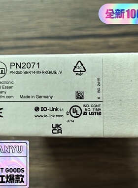 议价IFM易福门PN2071压力传感器拍