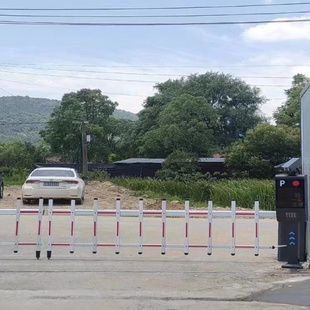 车牌识别道闸一体机无人值守停车场智能自动收费系统车辆广告栏杆