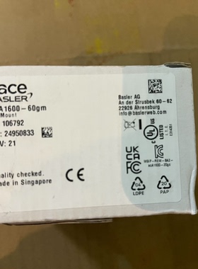 巴斯勒工业彩色相机acA160060gm全新未使用需要的