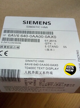 6AV66400AA000AX00AX1西门子TD拍前询价