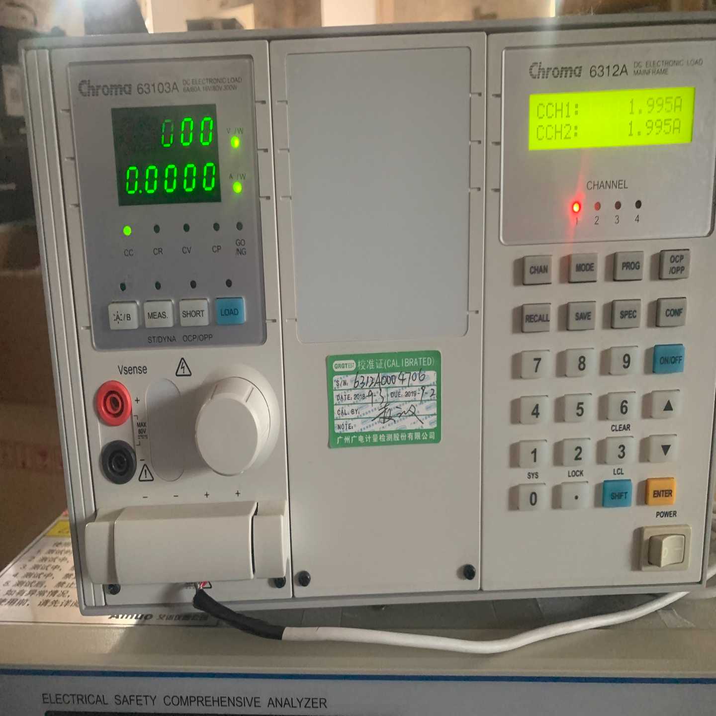 台湾致茂Chroma63103A6312A电子负载，实物--议价商品