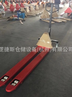 非标搬运车手动液压升降车地牛托盘车叉车货叉腿加长2吨手拉车