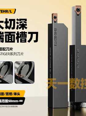 大切深大切宽大槽宽端面槽刀加长端面圆弧刀STEHR数控端面挖