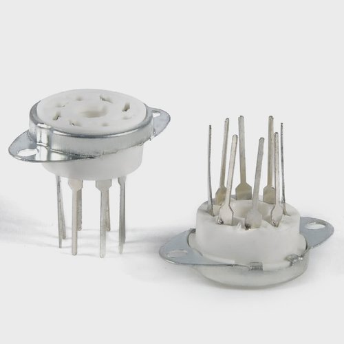 加长电子管管座TUC8-Y-4镀银脚PCB安装使用于KT88/6550/EL34等