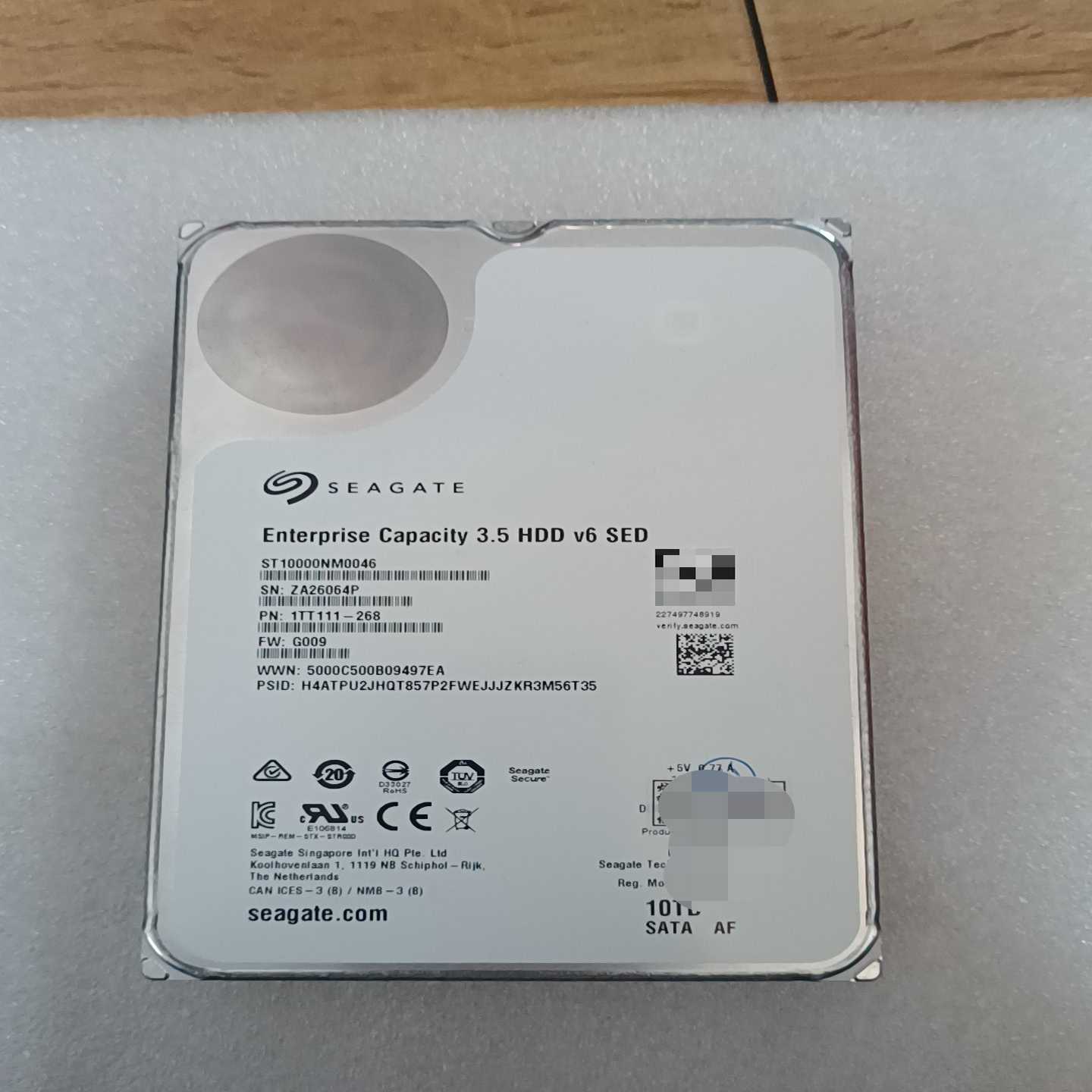 希捷10T企业级硬盘，型号ST10000NM0046，3.5--议价商品