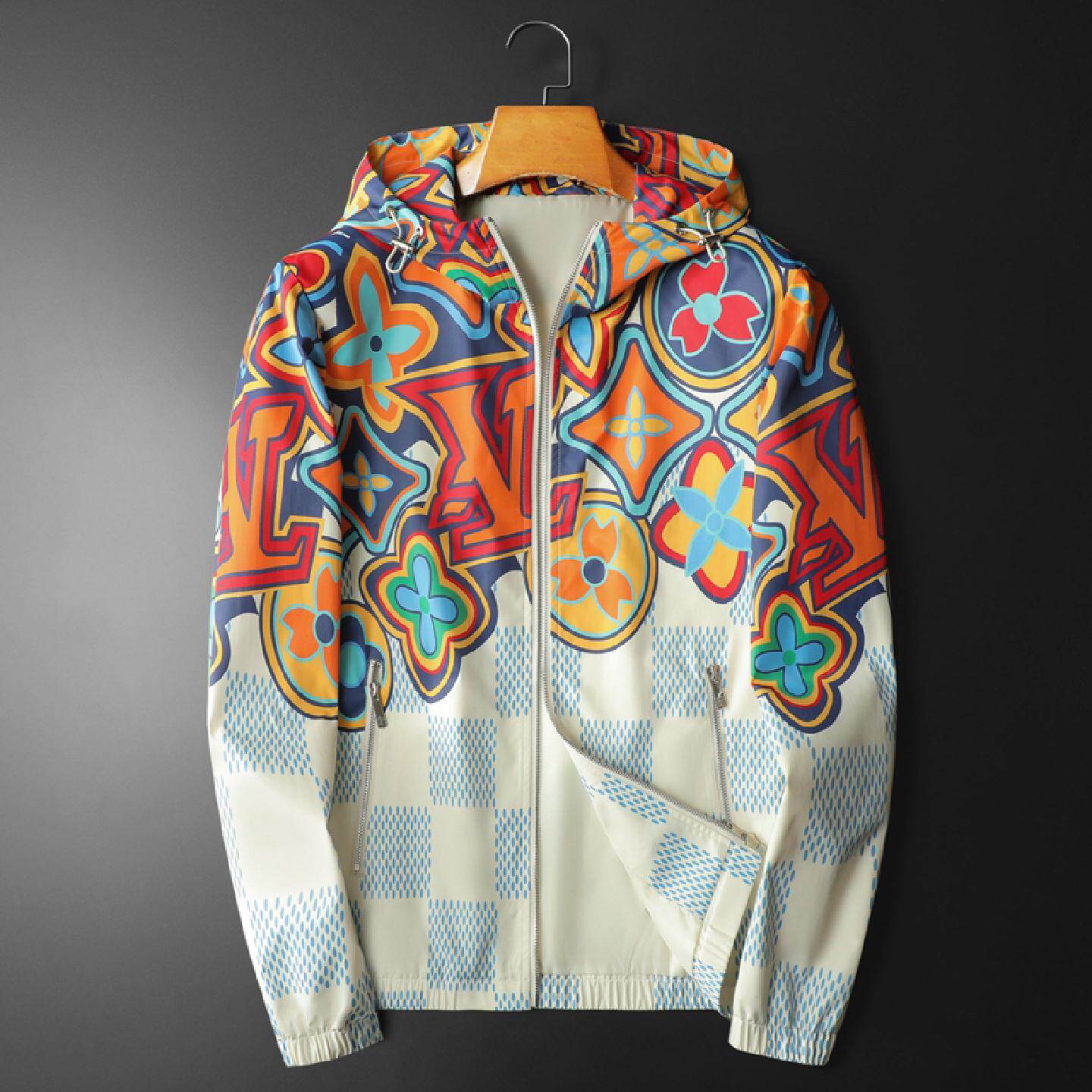 春季新款立领夹克男士欧货高端商务休闲大码拉链衫欧洲站潮牌外套