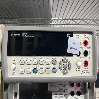 安捷伦34411A六位半数字万用表，功能完好，成色漂亮。带L--议价