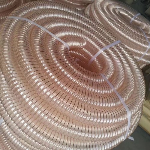 PU聚氨酯风管镀铜钢丝波纹软管透明吸尘通300350450500480