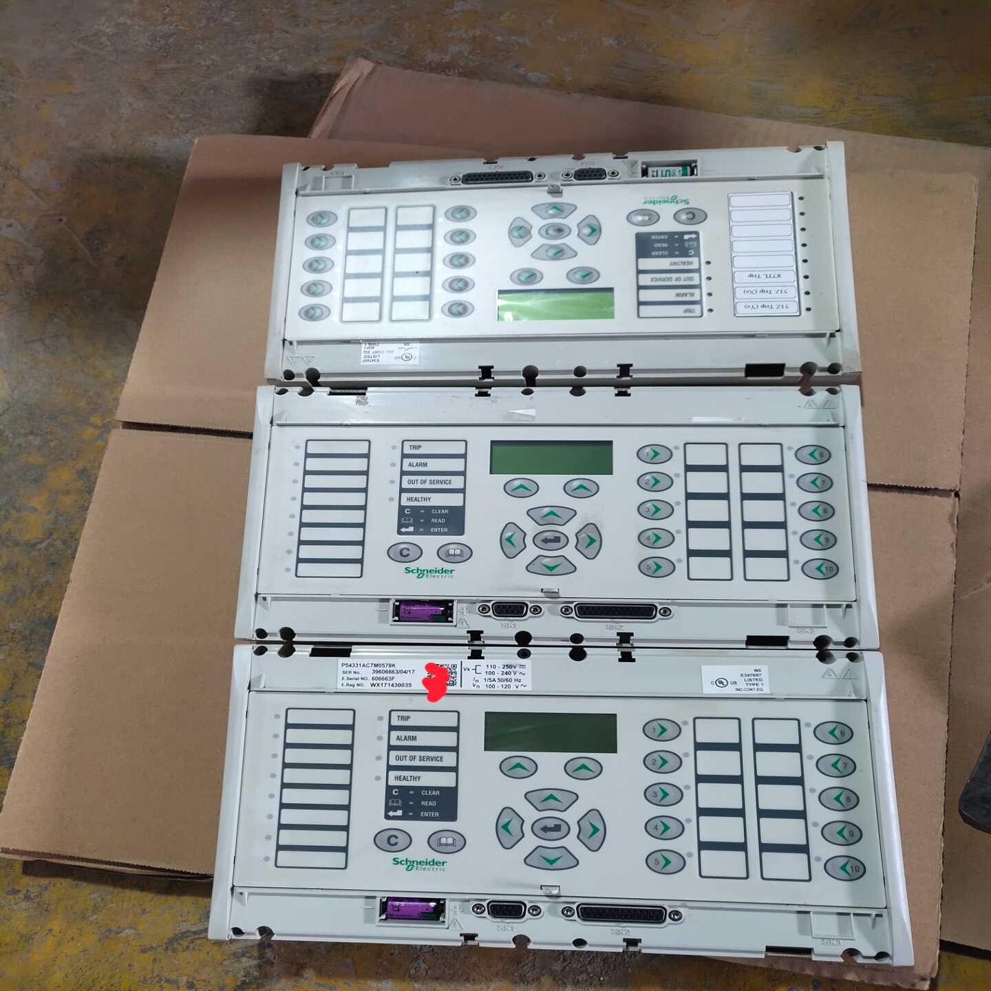 施耐德按键文本WGS.2072035A01.F实物图拍摄三台--议价商品