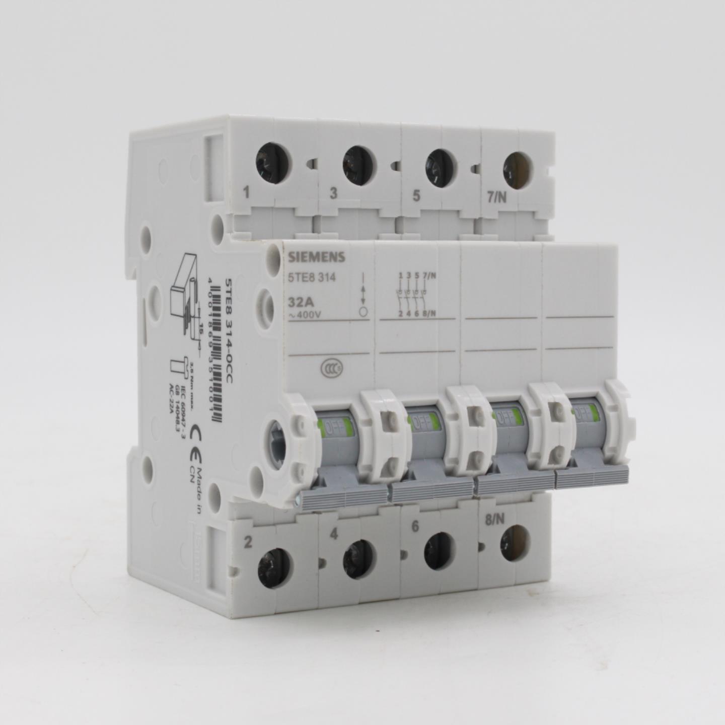 隆兴11年老店 西门子 5TE8 314-0CC 隔离开关4P 三相四线32A 空*