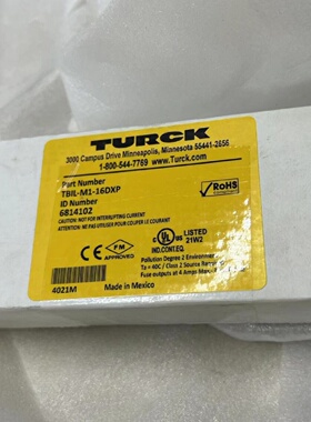 议价全新Turck图尔克远程I/O模块TBIL-M1-16DXP订货号6814102欢迎