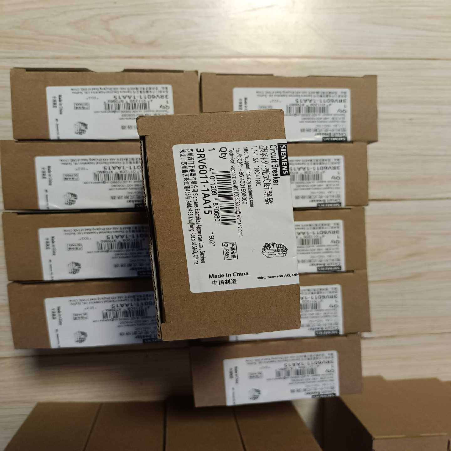 【议价】3RV6011-1AA15断路器1.6AA脱扣