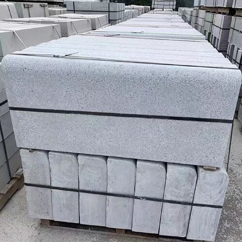 石材芝麻麻白芝灰平混凝土道牙石水泥路仿NAX仿花岗岩路沿石侧石