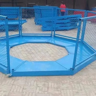 铁路盖梁平台基坑爬梯走廊箱式路桥施工安全梯笼框架式墩柱平台