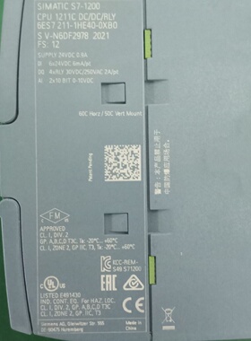 西门子S7-1200 CPU 1211C DC/DC/RLY议价