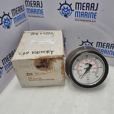 CAD 25155105 Druckmesser Dial 4  Gewinde 0.6cmNPT