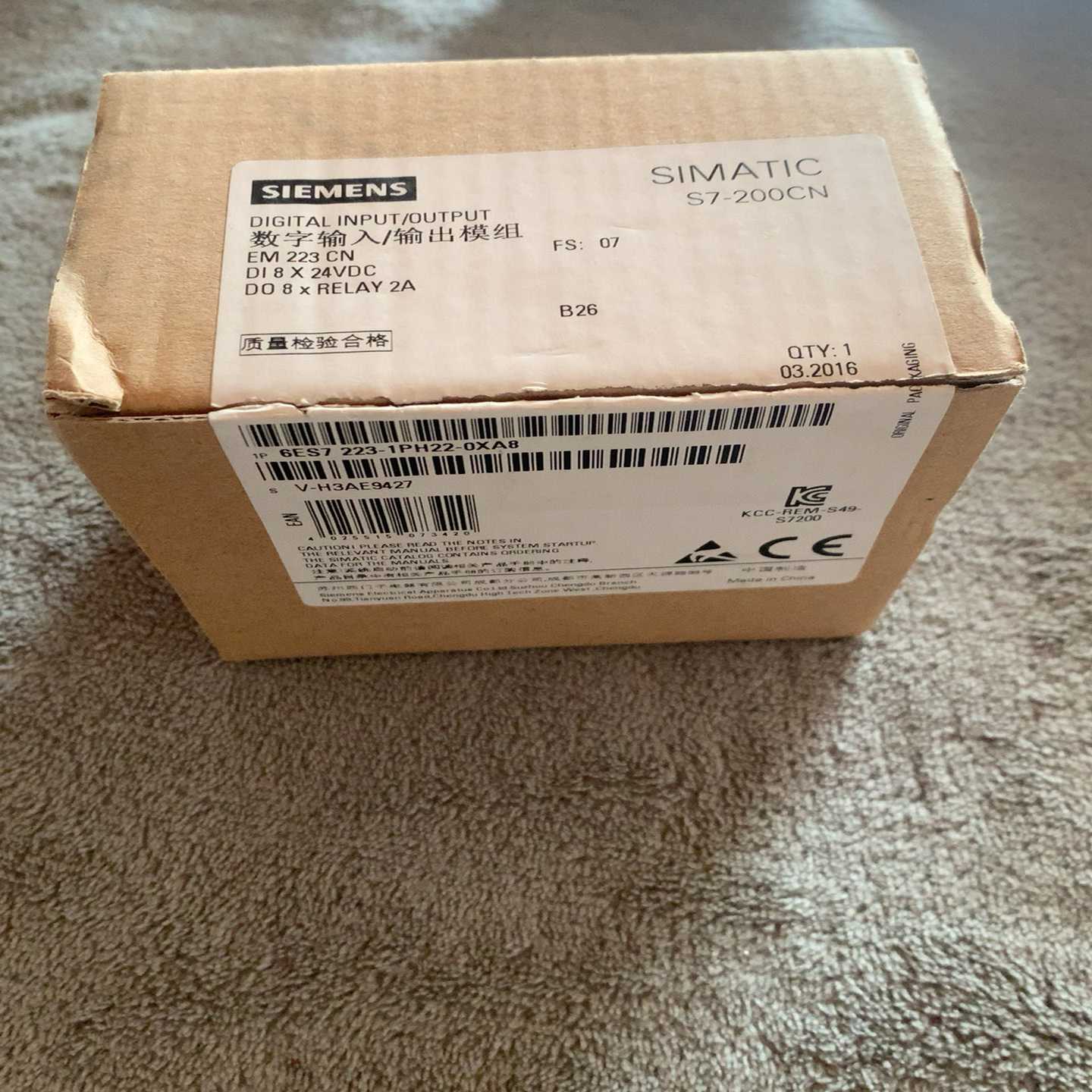 #模块6ES7223-1PH22-0XB0仅拆封/如询价