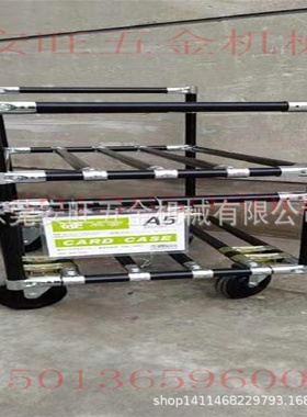 厂家防静电精益管工作台车间周转车工厂复合管老化架圆管手推车