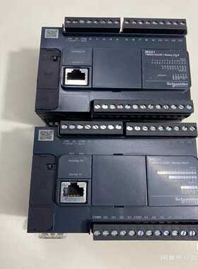 施耐德可编程控制器，型号TM221C24R，实物图，成色如图--议价商