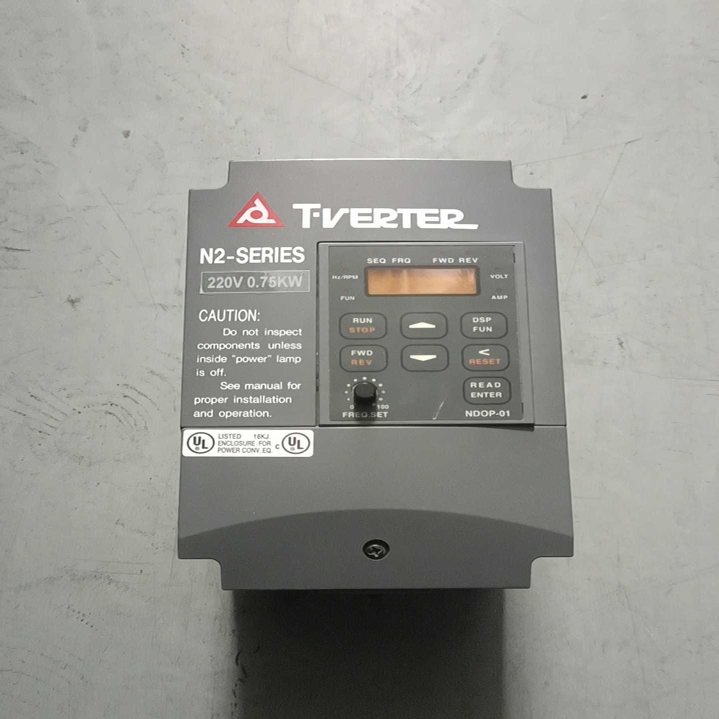 台安N2变频器N2-201-M，0.75KW，220V实物拍询价