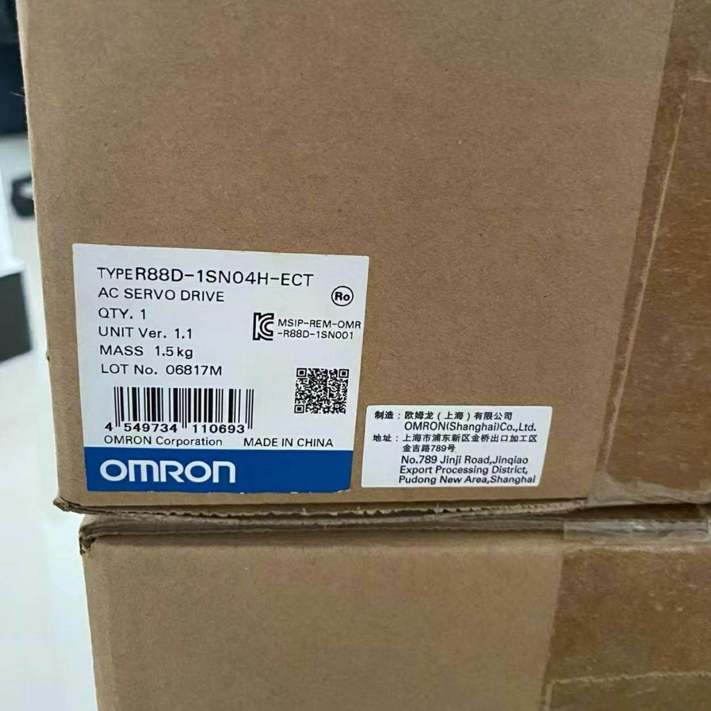 配件R88D-KN06F-ECT R88D-KN08H-ECT 欧姆龙驱动器现货议价