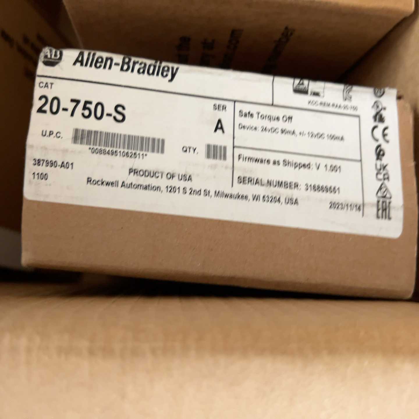 AB罗克韦尔20-750-S变频器安全卡一个~询价