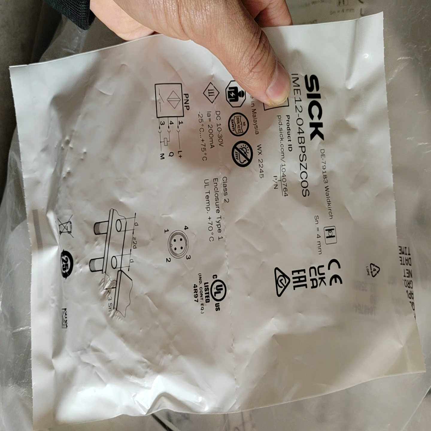 正品德国西克SICK接近传感器IME12-04BPSZC0S--议价商品