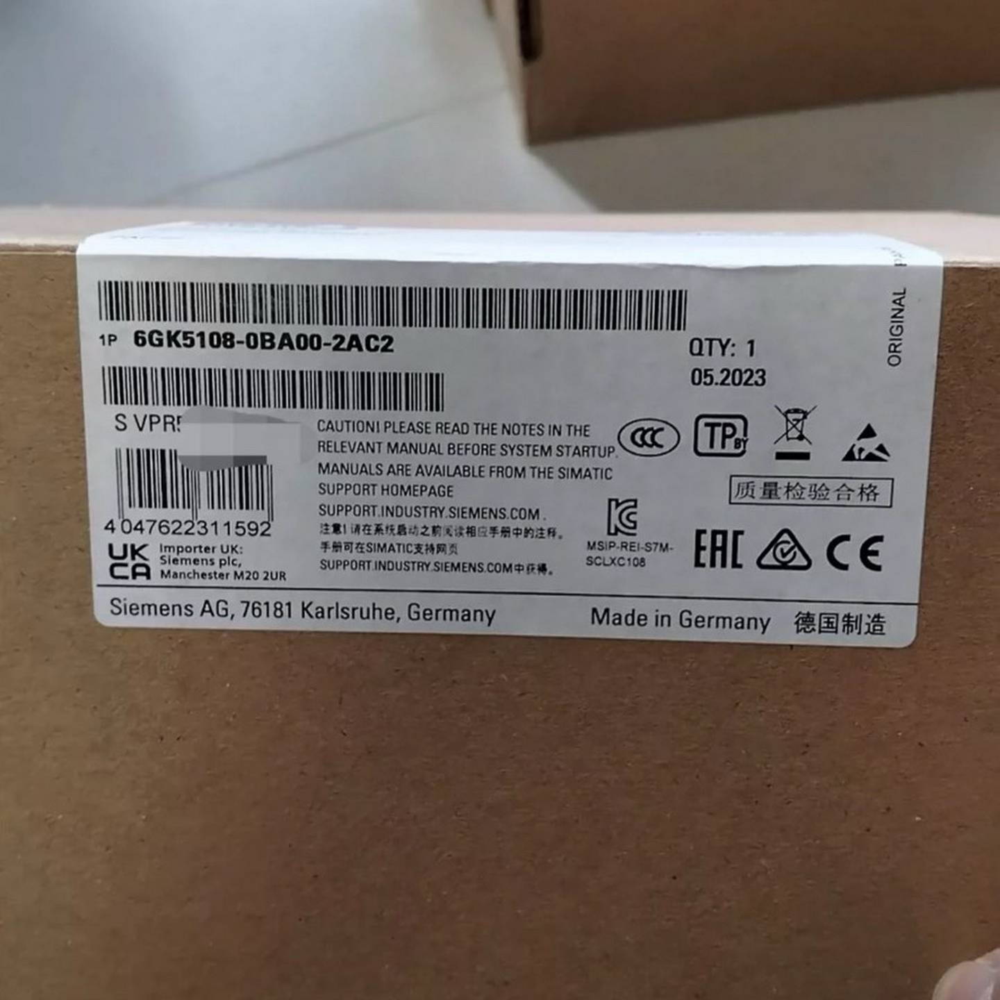 6GK5108-0BA00-2AC2保内询价