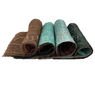 椰丝护坡毯植生毯椰丝草毯稻草毯椰丝纤维毯公路护坡毯生态稻草毯