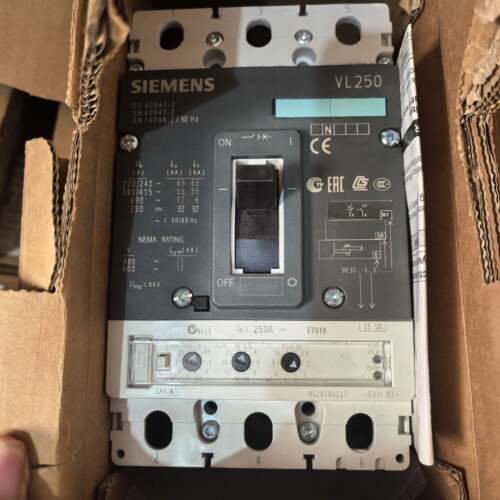 配件原装正品西门子塑壳断路器VL250N 250H 3P 电子式 160 2议价