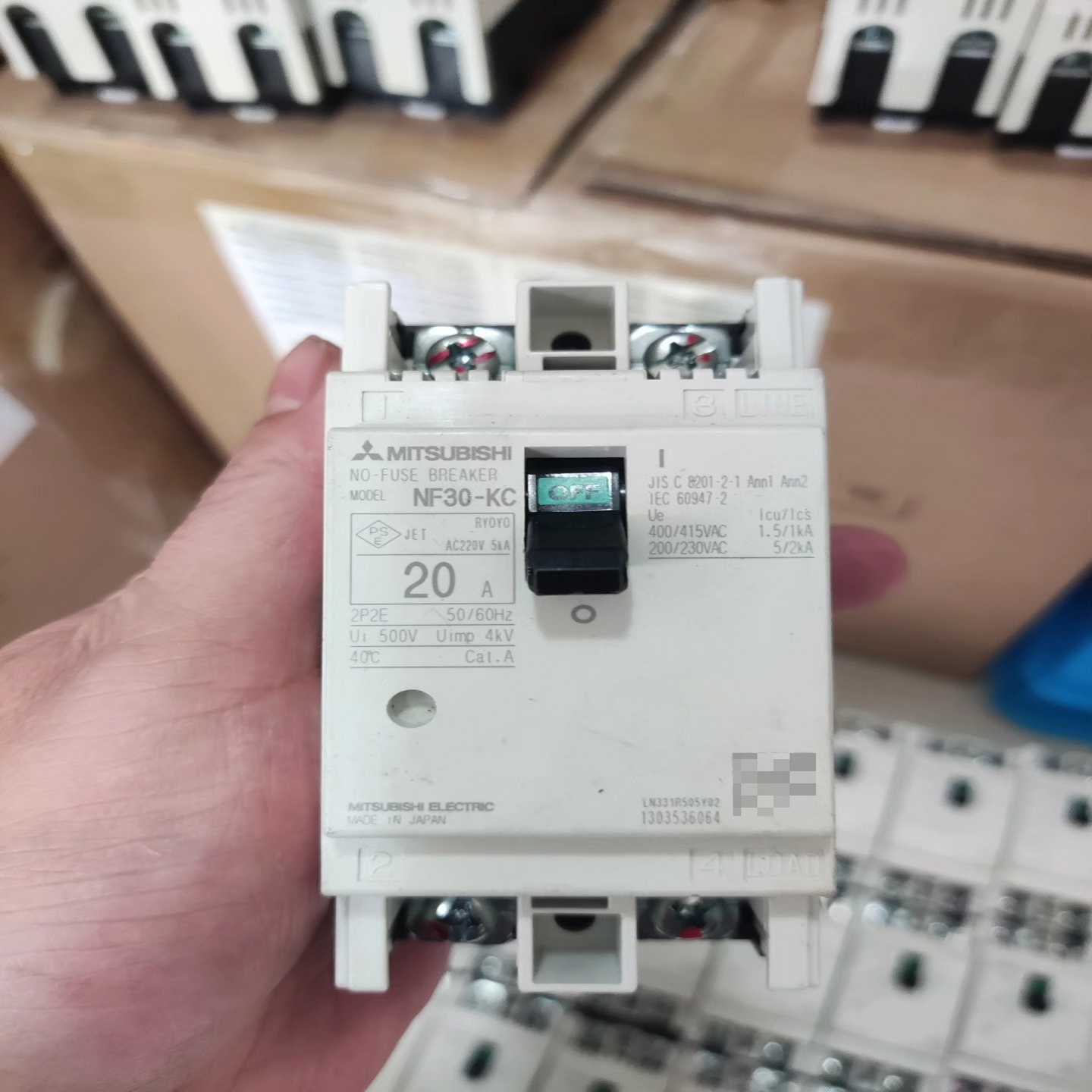 议价#Mitsubyishi/三菱日本进口三菱塑壳断路器空气现货/维修