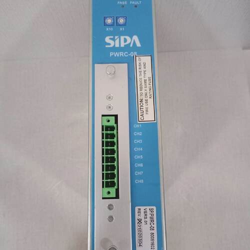 SIPA PWRC08 SPPWRC08 80051602 VERS.01 REV.00 SERVO POWER SUP