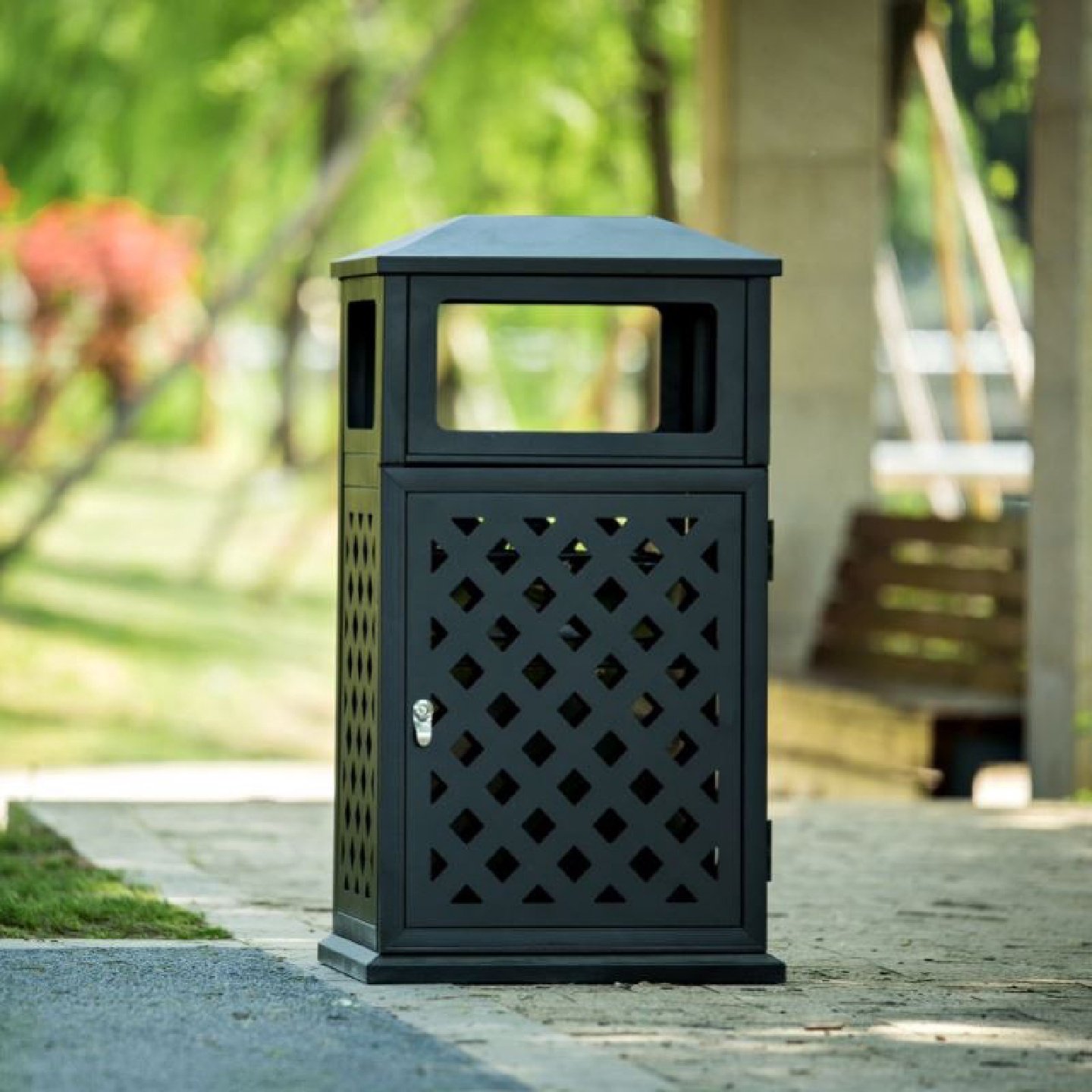 室外分类高档垃圾桶不锈钢大号环卫果皮箱小区公园景区户外垃圾箱,电子/电工,智能电子门显,淘宝优惠券,粉丝福利购,淘宝优惠卷