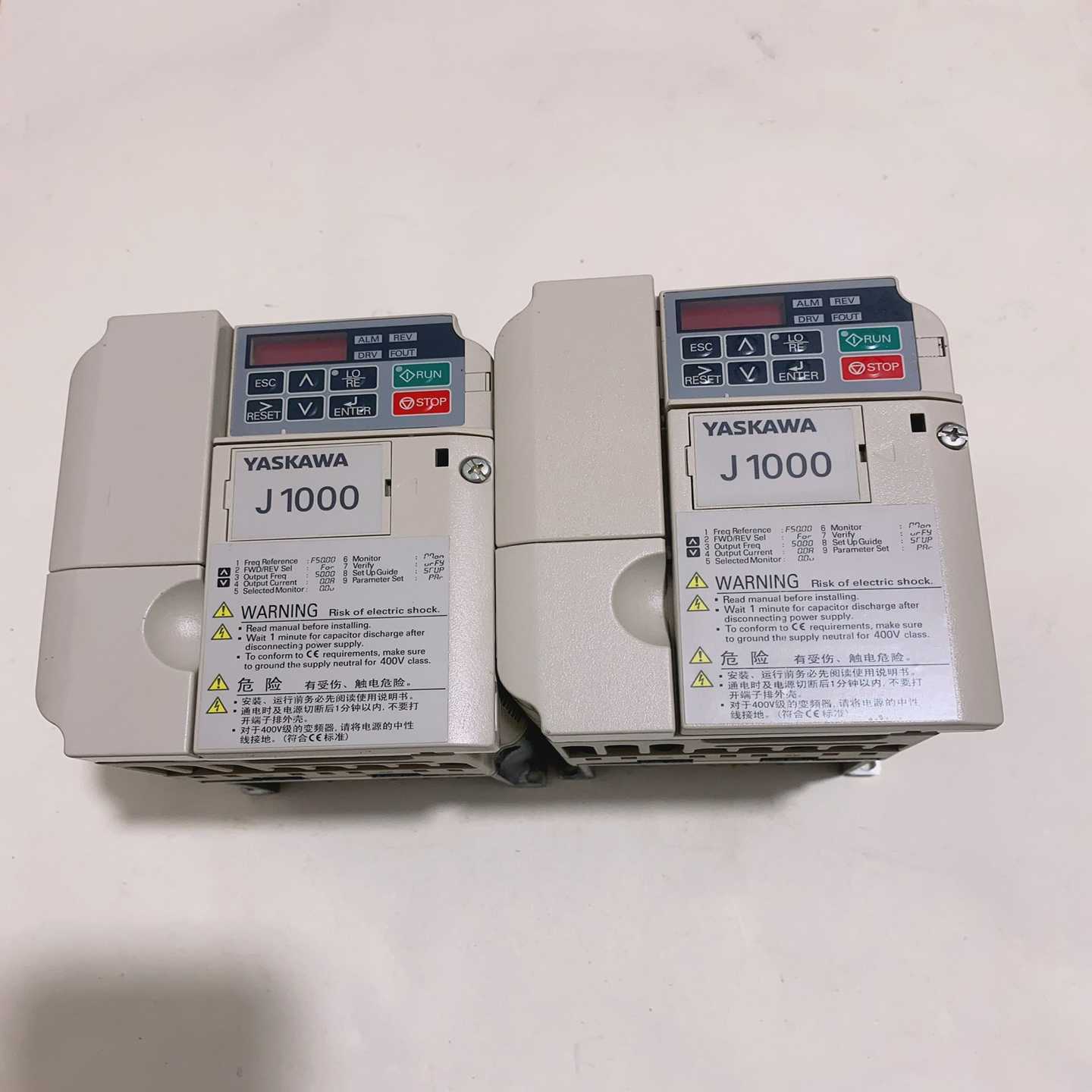 安川变频器，型号CIMR-JB4C0004BBA，已测试功能~询价