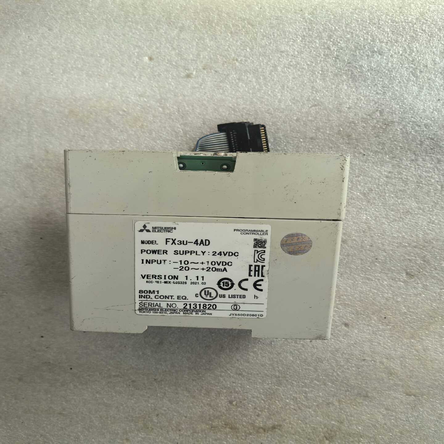 三菱PLC模拟量扩展模块 FX3U-4A D二手拆机 成色如--议价商品