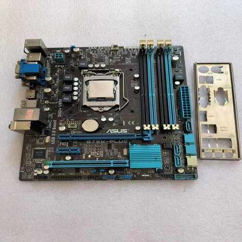 华硕B75M一PLUS，双通道DDR3内存，CPU3-议价