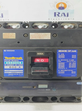 TERASAKITEMBREAKXS600CS600A3POLECIRCUITBREAKERAC600V