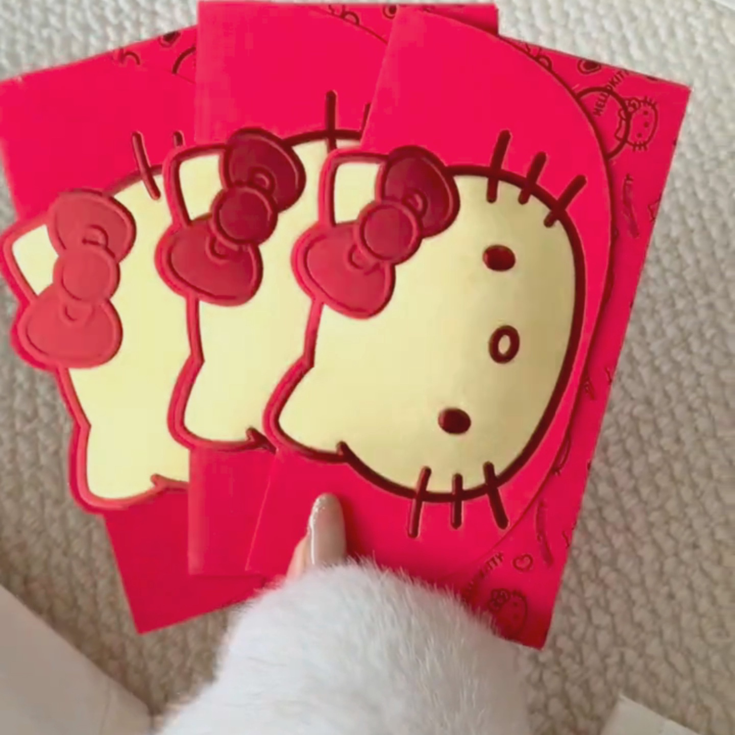 可爱利是封红包凯蒂创意立体烫金千元红包结婚随礼新年红包袋