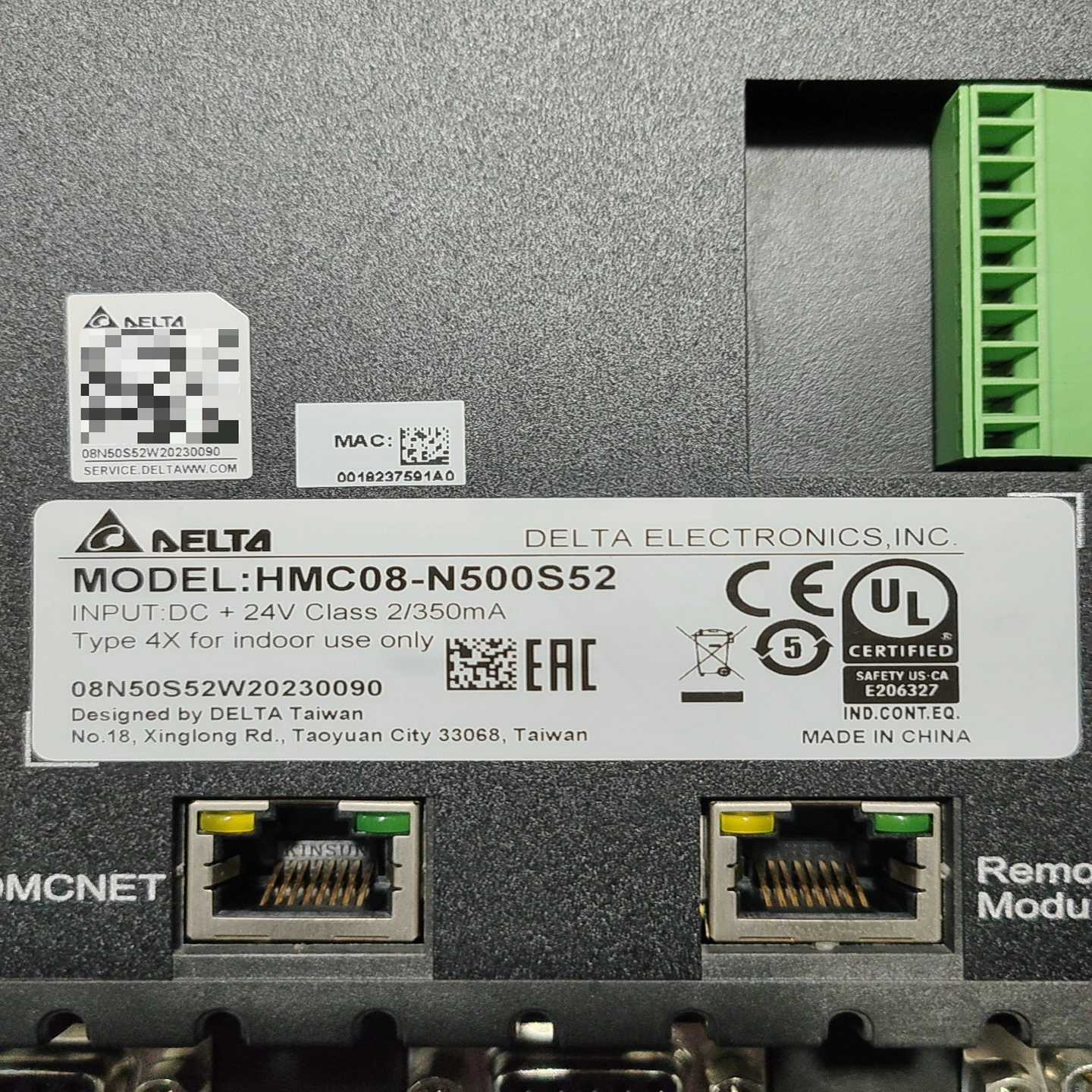 台达HMC08-N500S52远程I/O模块全新原装实--议价商品