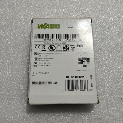 WAGO模拟量输入模块750455功-询