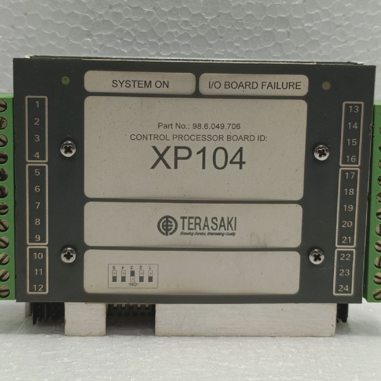 Terasaki XP104 Control Processor Board 98.6.049.706 Rev PA M - 实物图
