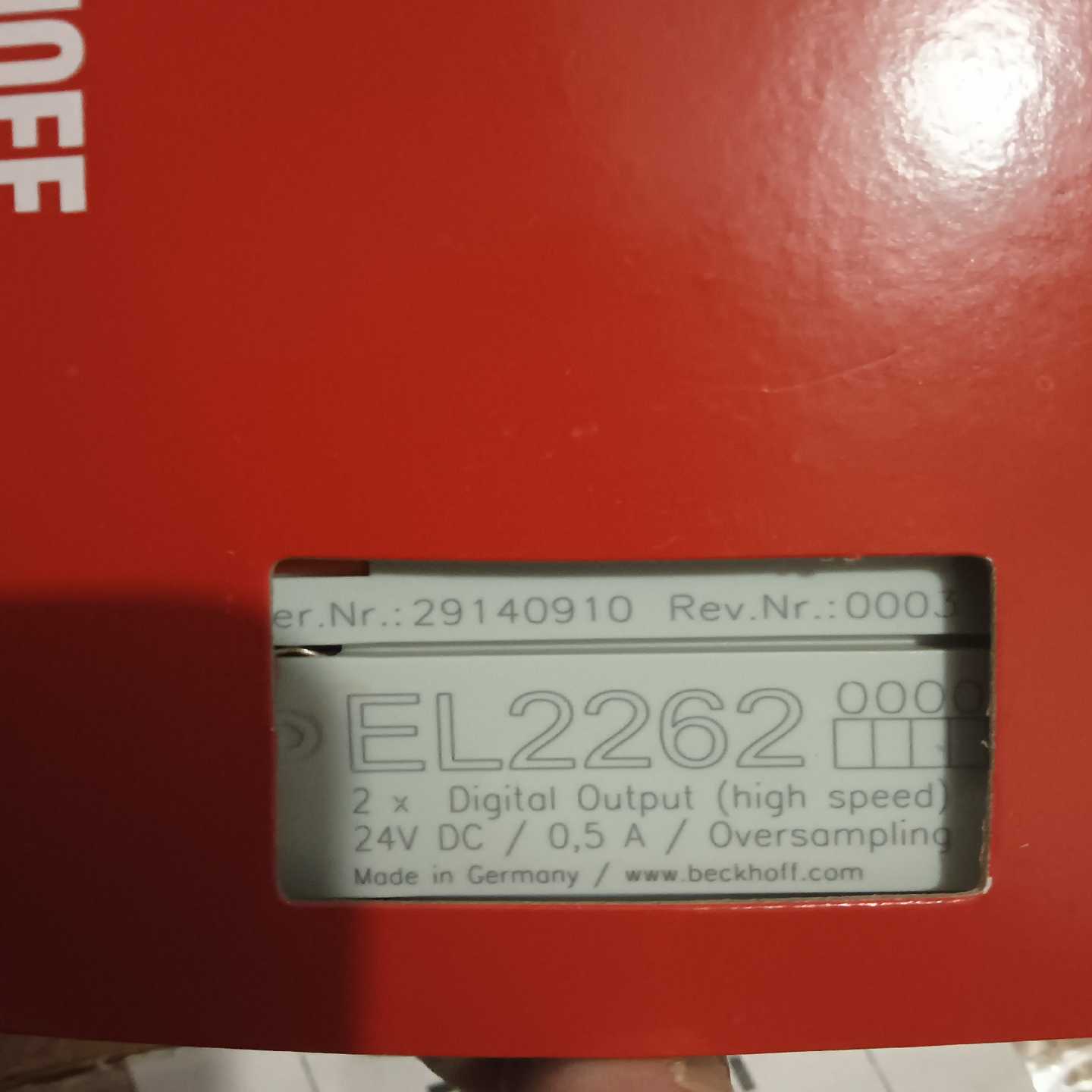 倍福模块EL2262原装正品链接实物拍摄需要的联系