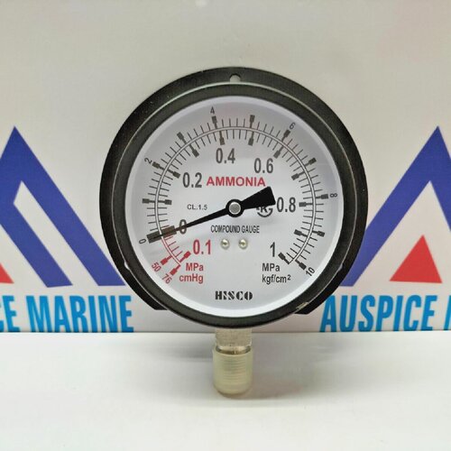 Hisco CL.1.5 Ammonia Compound Gauge 0.11 Mpa Bottom Mount