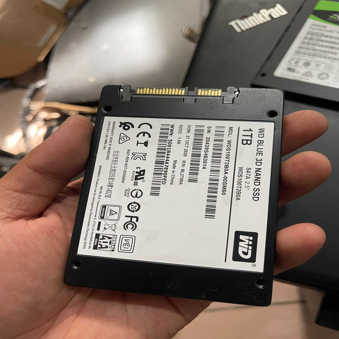 询价拆机WD/西部数据WDS100T2B0A1TBSSD