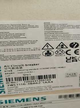 3WL1116-3BB62-1AA41600A框架断路询价