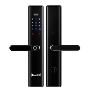 锁一握开智能锁家用防盗自动滑盖式 高品质指纹密码 电子多功能门锁