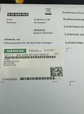 【议价】6SL3054-0FC00-1BA0-ZZF01F02适用