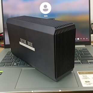 自用大容量移动硬盘24TB(双12TB企业级静音硬盘)静音适--议价商品