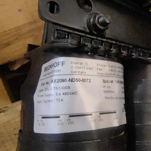 倍福驱动器AX5172配套变压器AX2090-ND50-00-议价